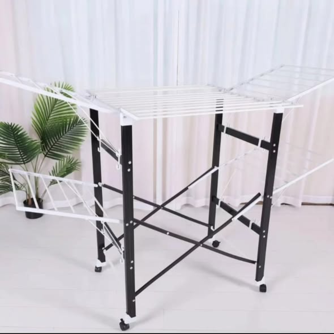 Foldable wing clothe drying rack