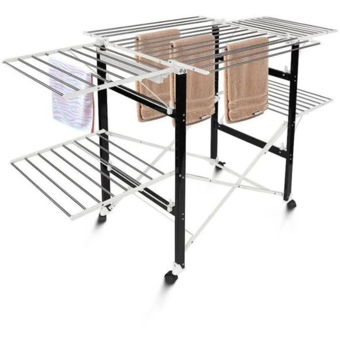 Foldable wing clothe drying rack