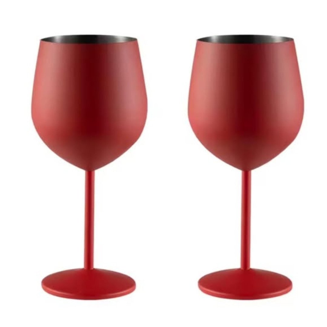 2pcs Stainless Steel Non Breakable Goblets
