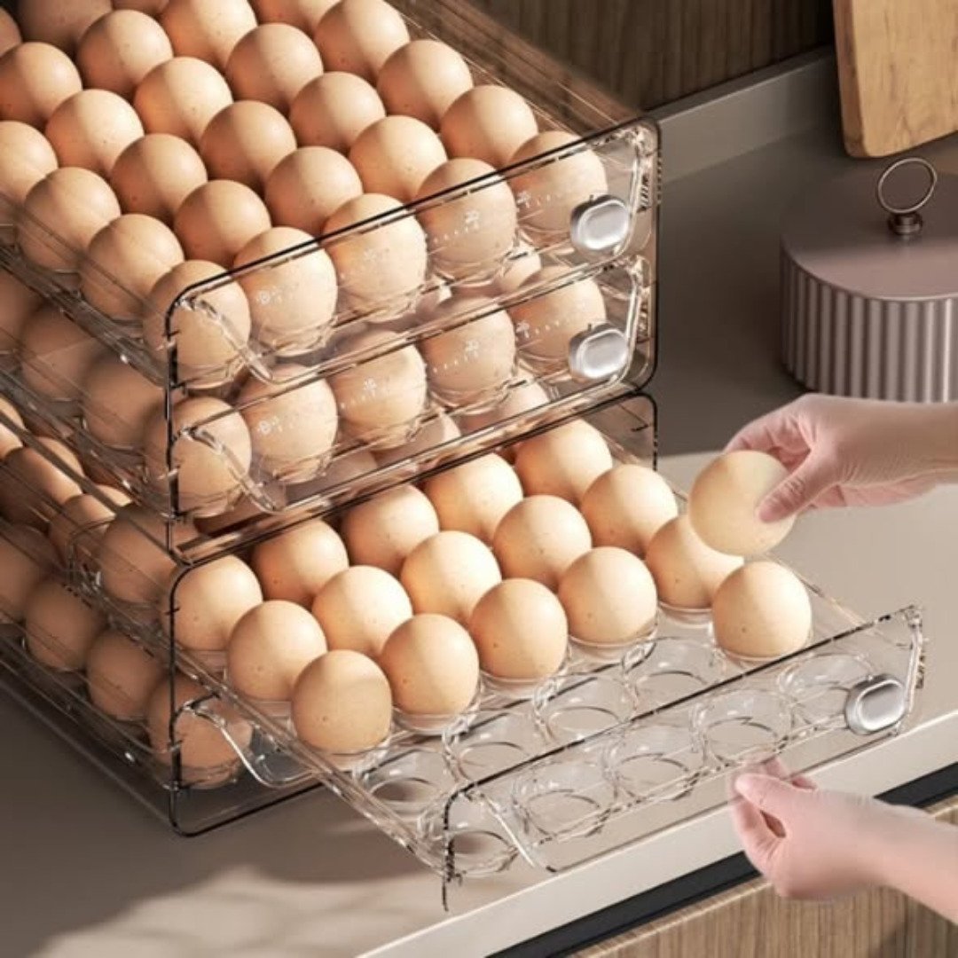 30 Grid Acrylic Egg Storage Tray Luvly Household Collections