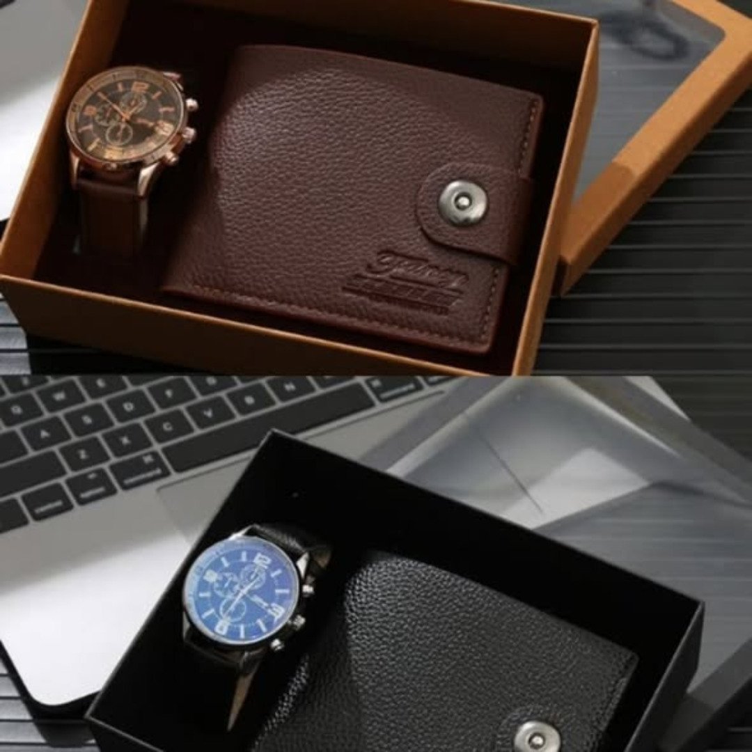 WATCH AND WALLET MEN GIFT SET