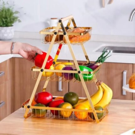 3 tier Multipurpose Countertop tier fruit rack