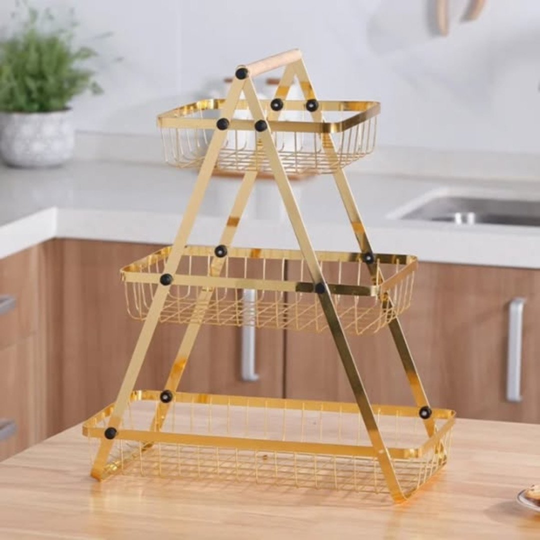 3 tier Multipurpose Countertop tier fruit rack
