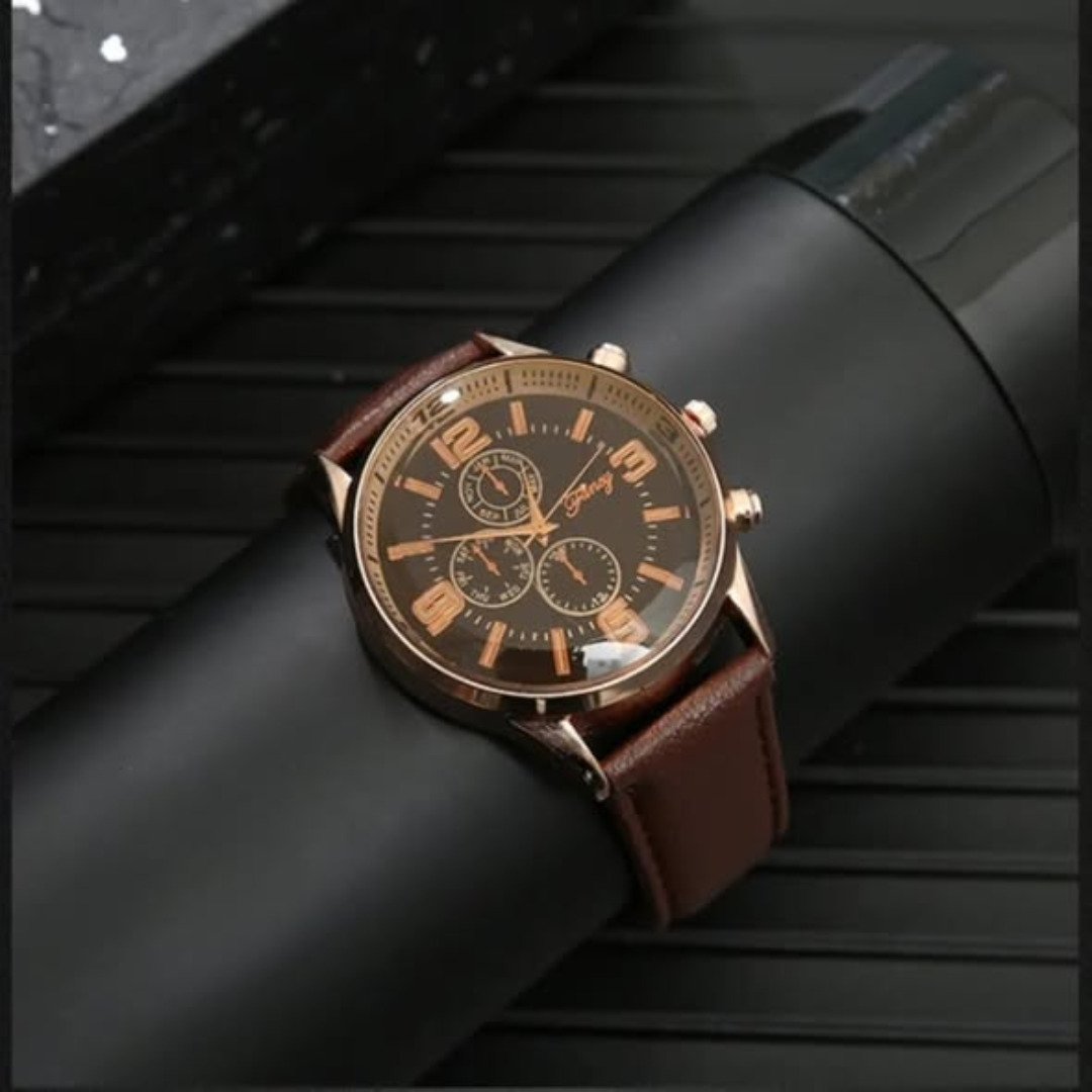 WATCH AND BELT MEN GIFT SET