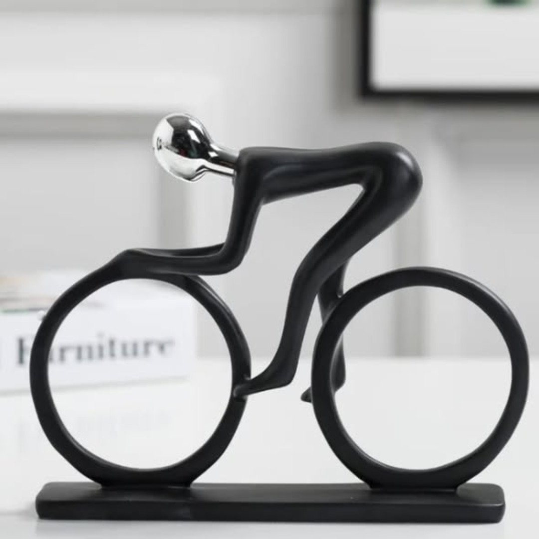 Bicycle Sculpture Ceramic Decor Piece