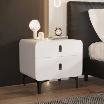 White Bedside Table