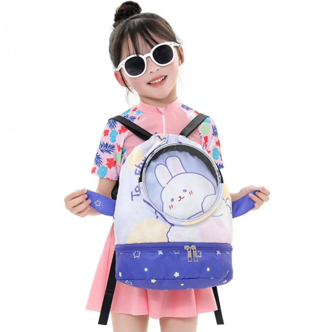 Cartoon Drawstring Waterproof Swimming Bag