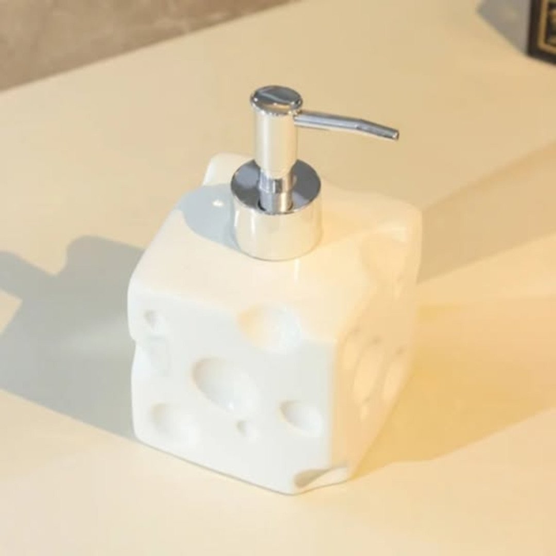 Rabbit Cheese Ceramic Liquid Soap Dispenser