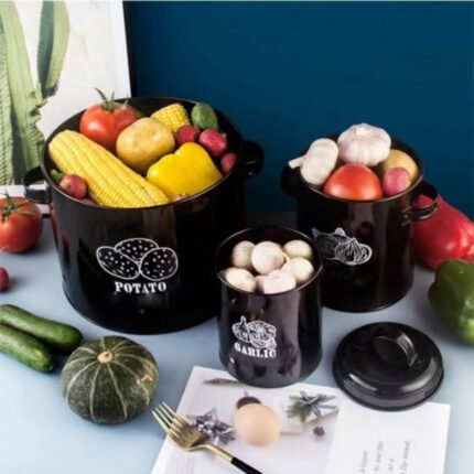 3pc Potato onion garlic 3in1 perforated storage bins