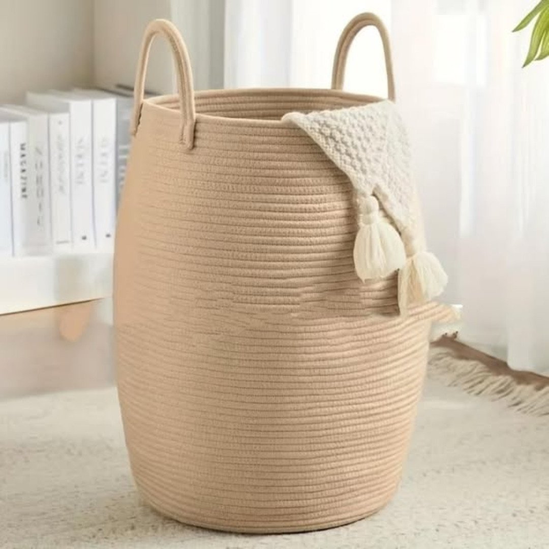 Large 65L Cotton Rope Basket