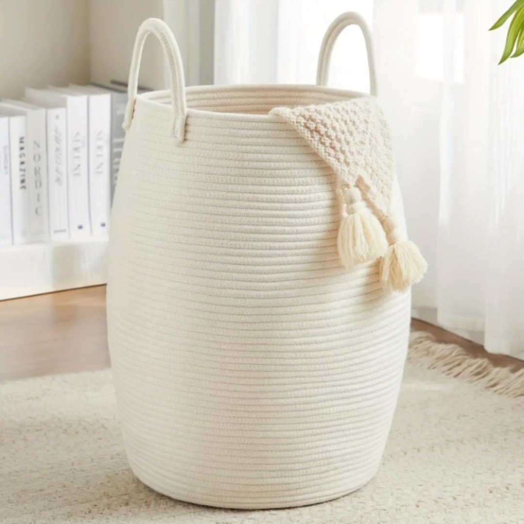 Large 65L Cotton Rope Basket