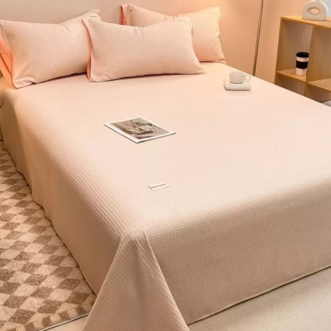 Waffle Bed Coverlet Set