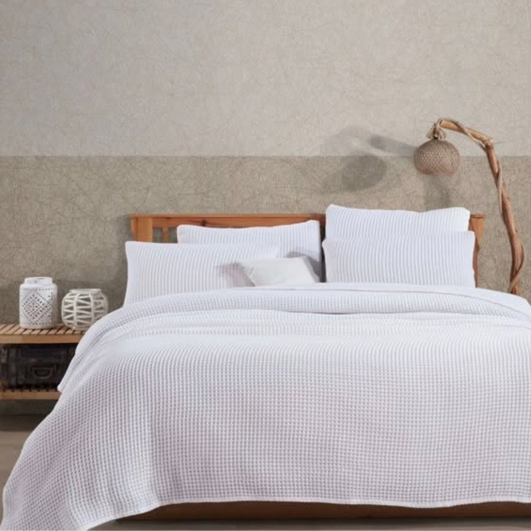Waffle Bed Coverlet Set