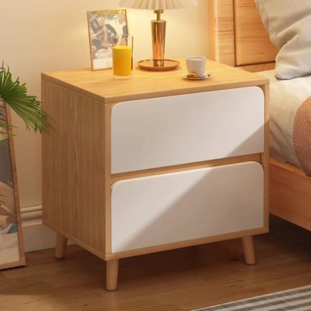 Brown - MODERN WOODEN BEDSIDE CABINET