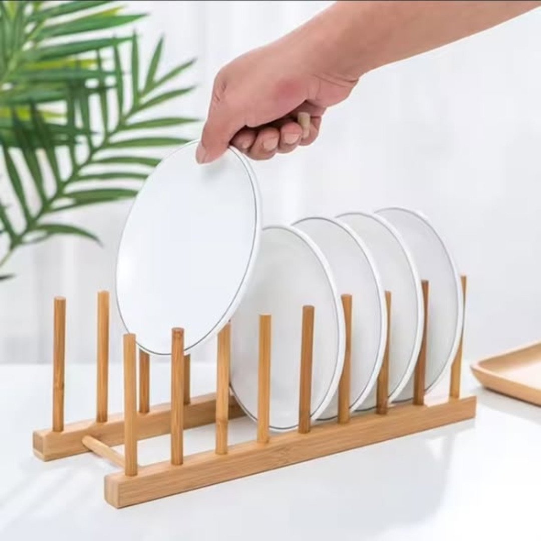 Bamboo Plate Holder