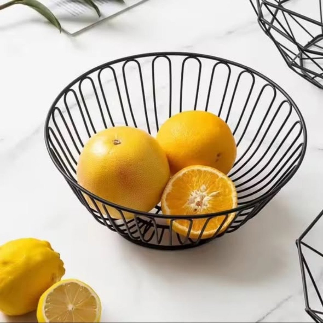 Round Metal Fruit Basket