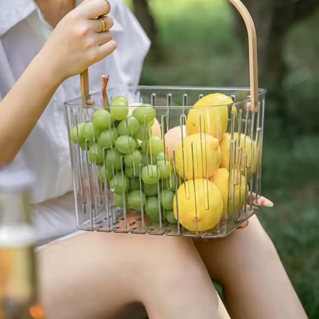 Basket Storage Organizer with Handle