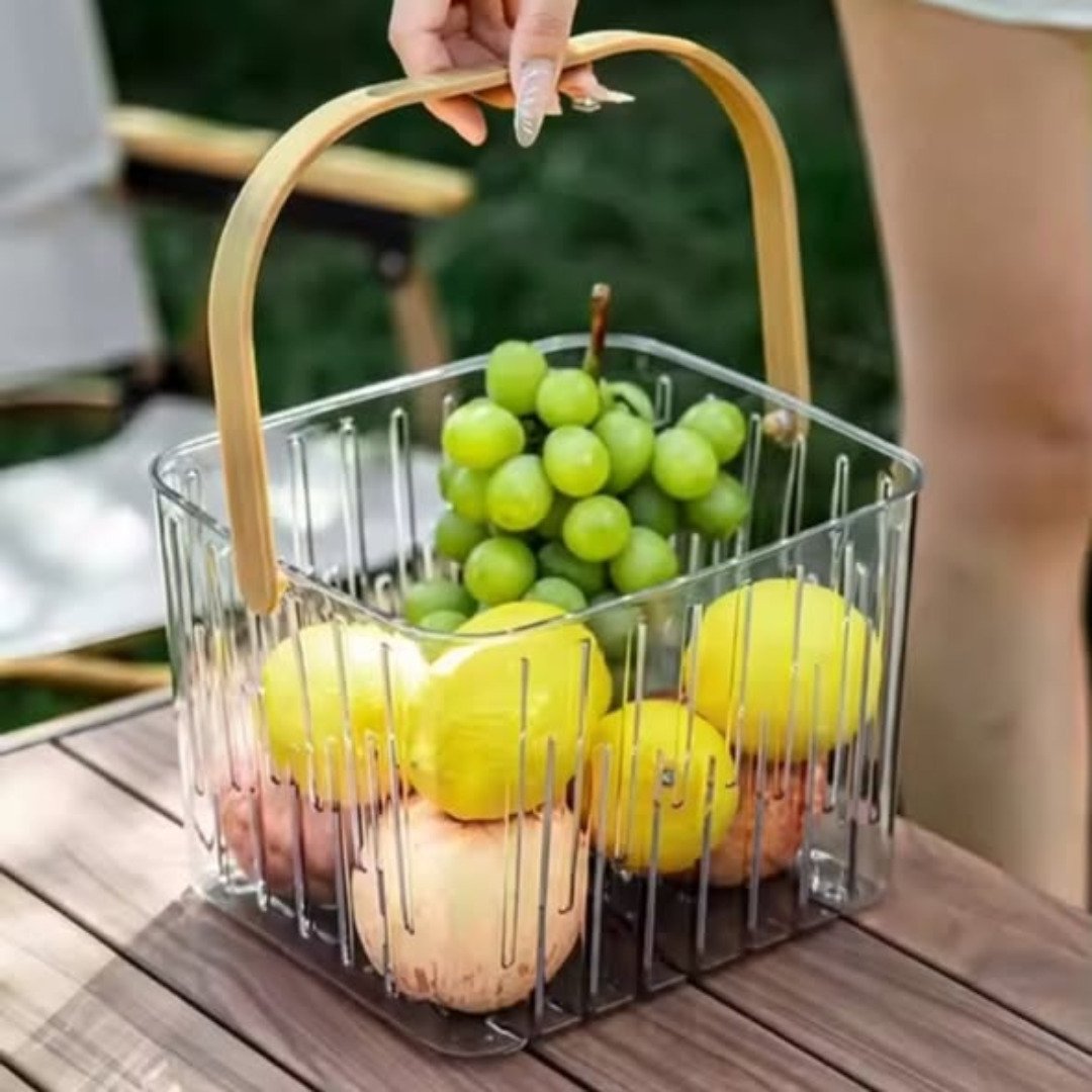 Basket Storage Organizer with Handle