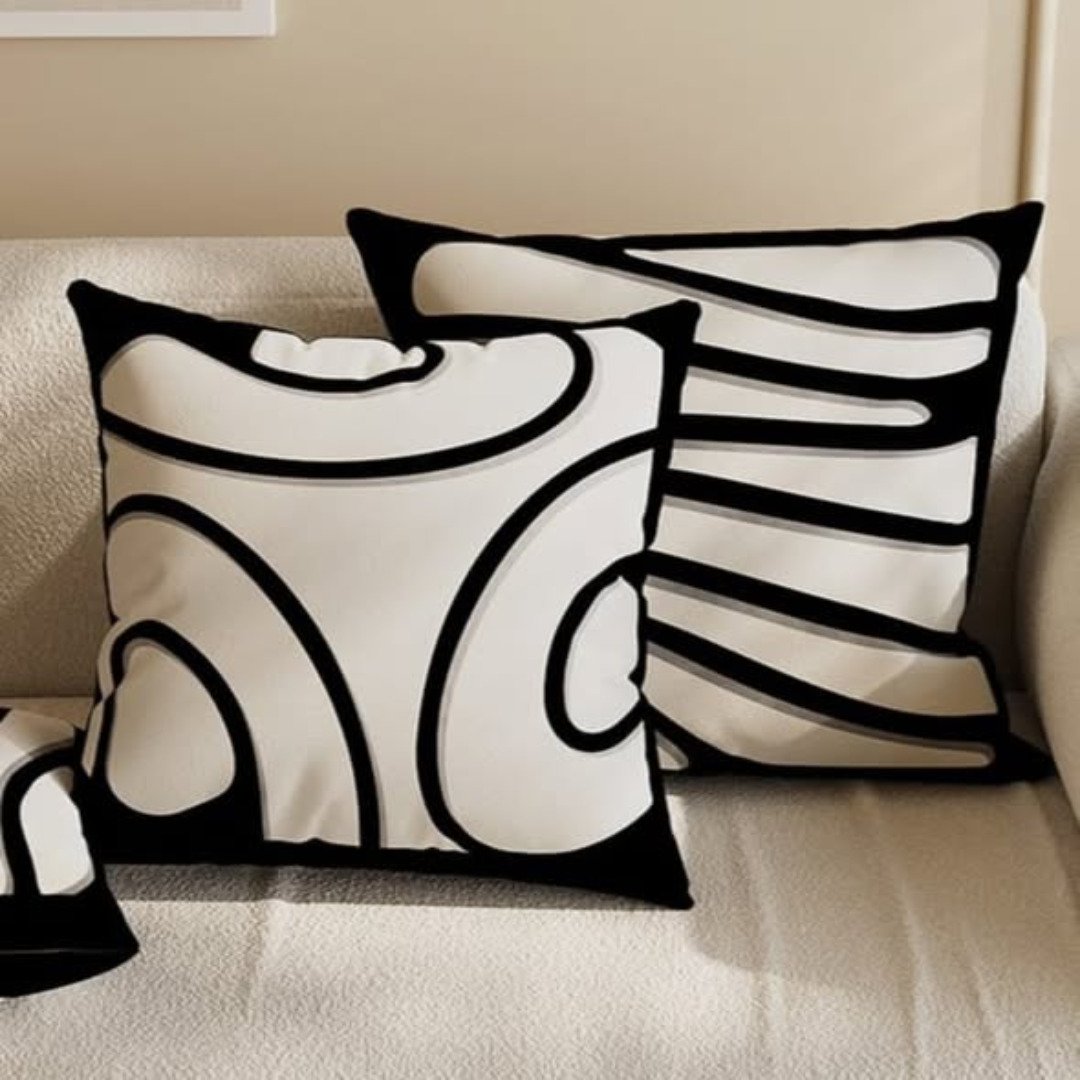 Light Luxury Abstract Art Cushion