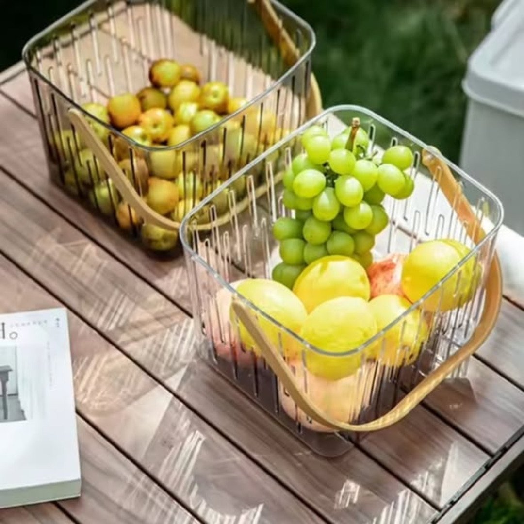 Basket Storage Organizer with Handle