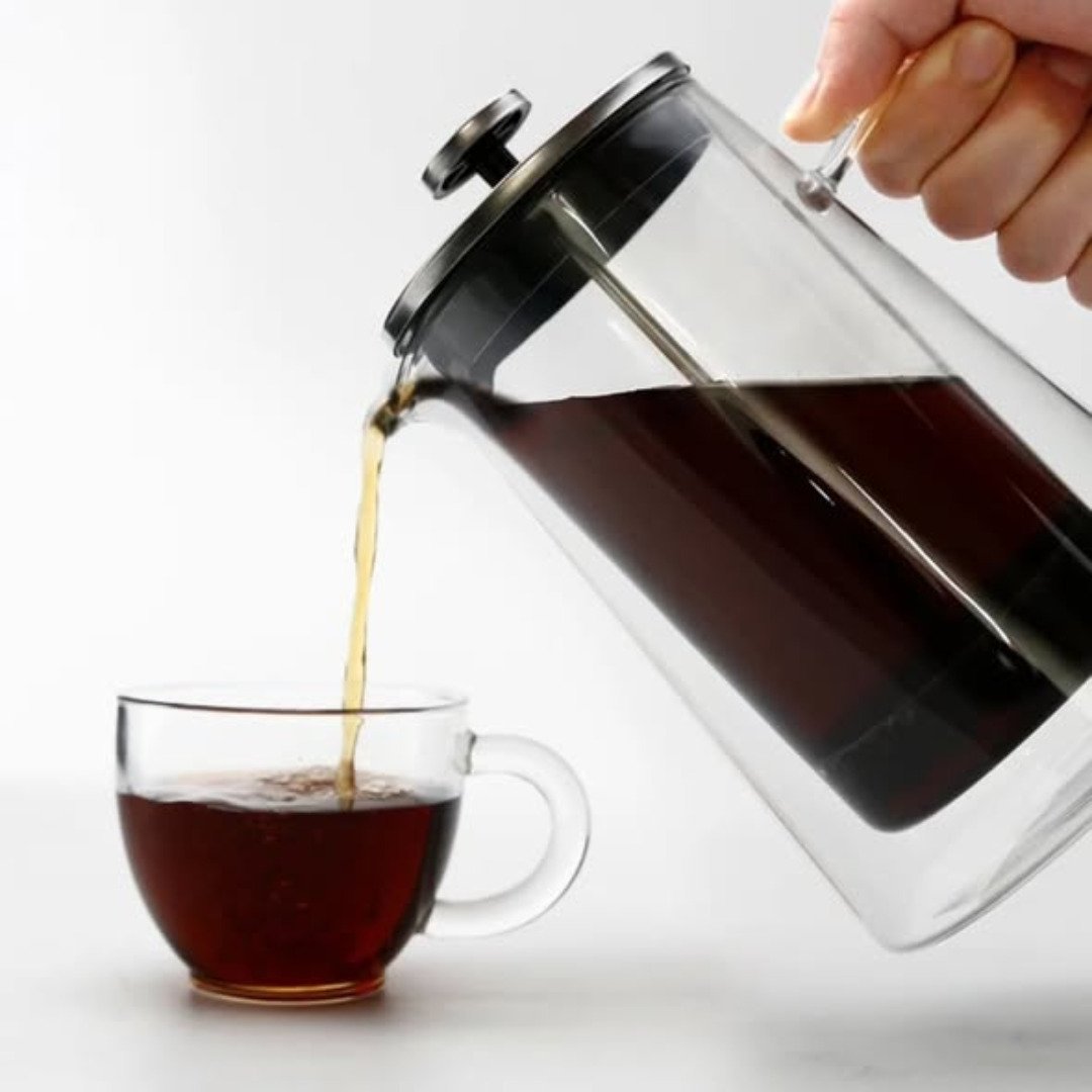 Double walled borosilicate French press coffee maker
