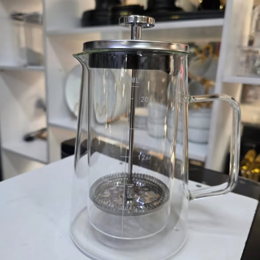 Double walled borosilicate French press coffee maker