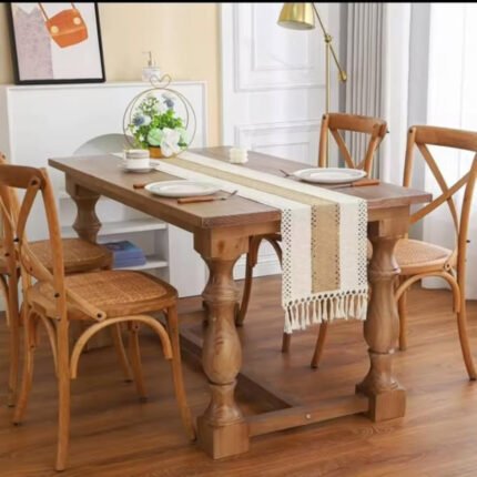 Bohemian style Table Runner With tassels