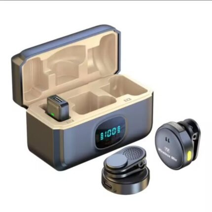 Dual Wireless Microphone with Charging Case