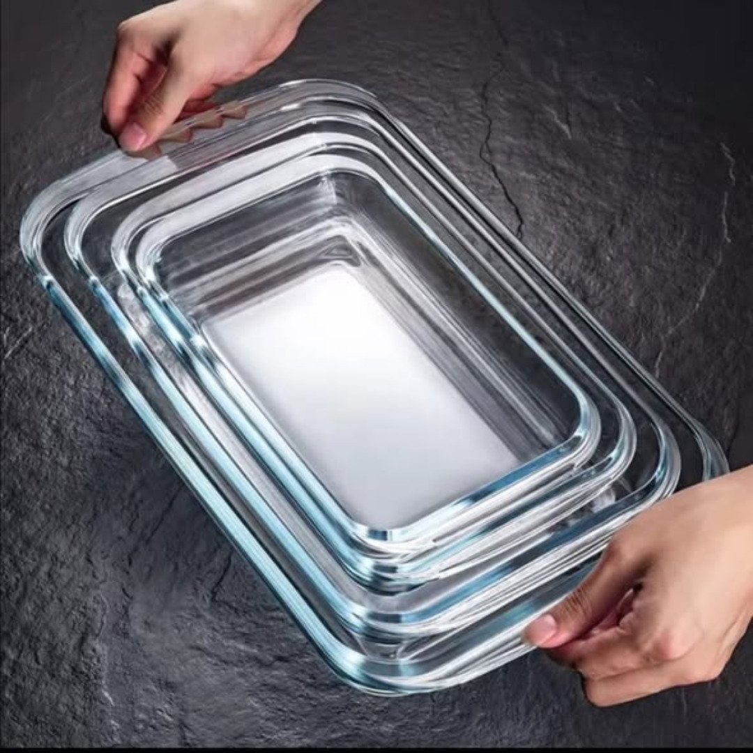 3 in 1 Glass Baking Tins