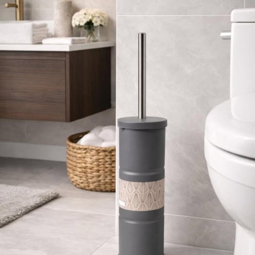 Invisible Metallic Toilet Brush