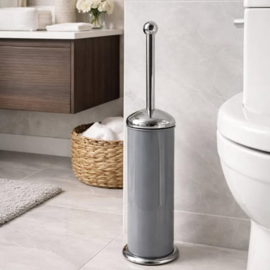 Invisible Metallic Toilet Brush