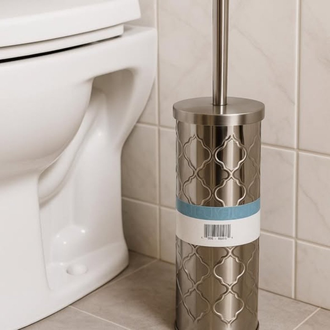 Invisible Metallic Toilet Brush