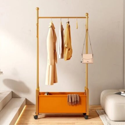 Metallic Clothes Rack