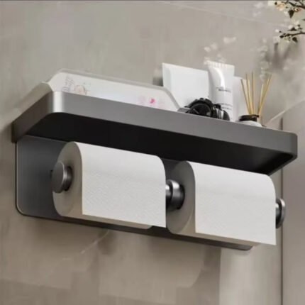 Double Roll Wall-Mounted Paper Holder