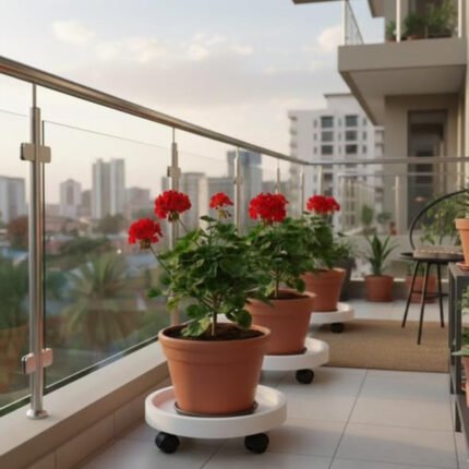 Movable Flower Pot and Gas Cylinder Pallet