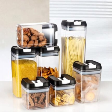 Acrylic 7pcs set food containers