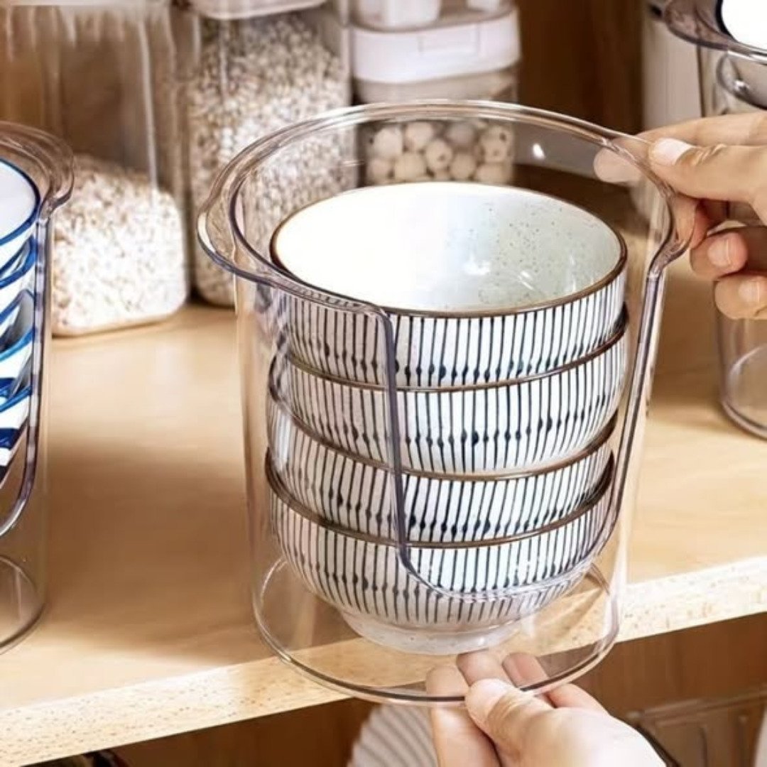 Acrylic Bowl and Plate Rack