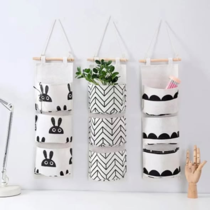 3 Pocket Wall Hanging Storage Bag