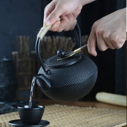 900ml Cast Iron Set Teapot