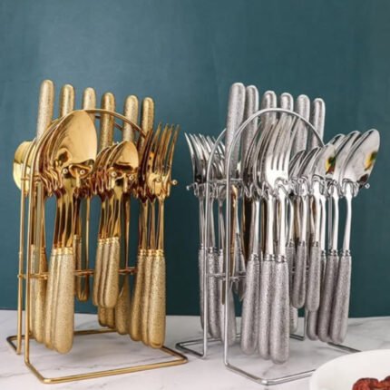 24pcs Nordic Design Cutlery Set