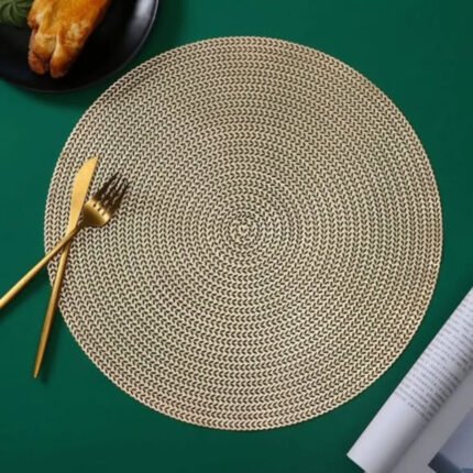 6pcs PVC Non-Woven Table Mats