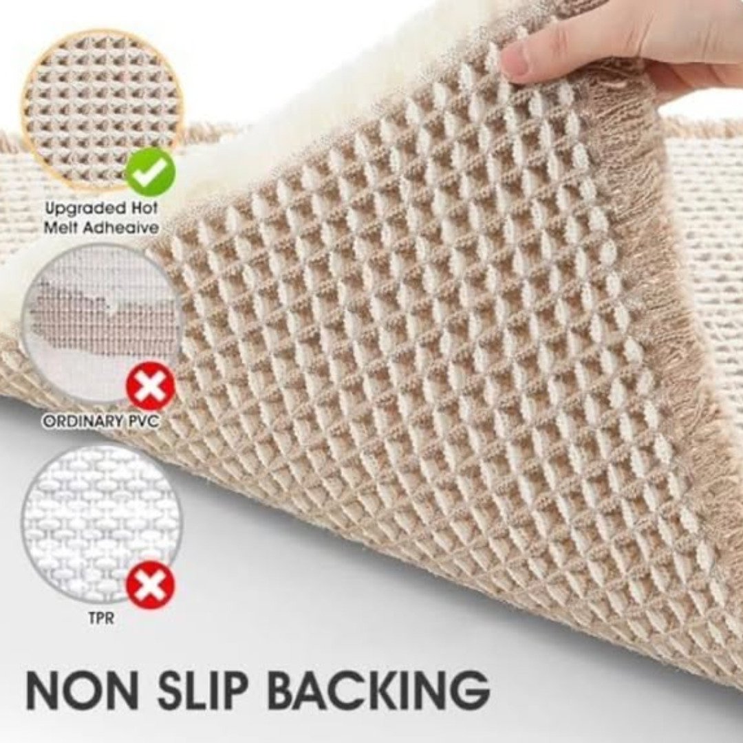 Waffle Bathroom Door Mat 46x77Cm