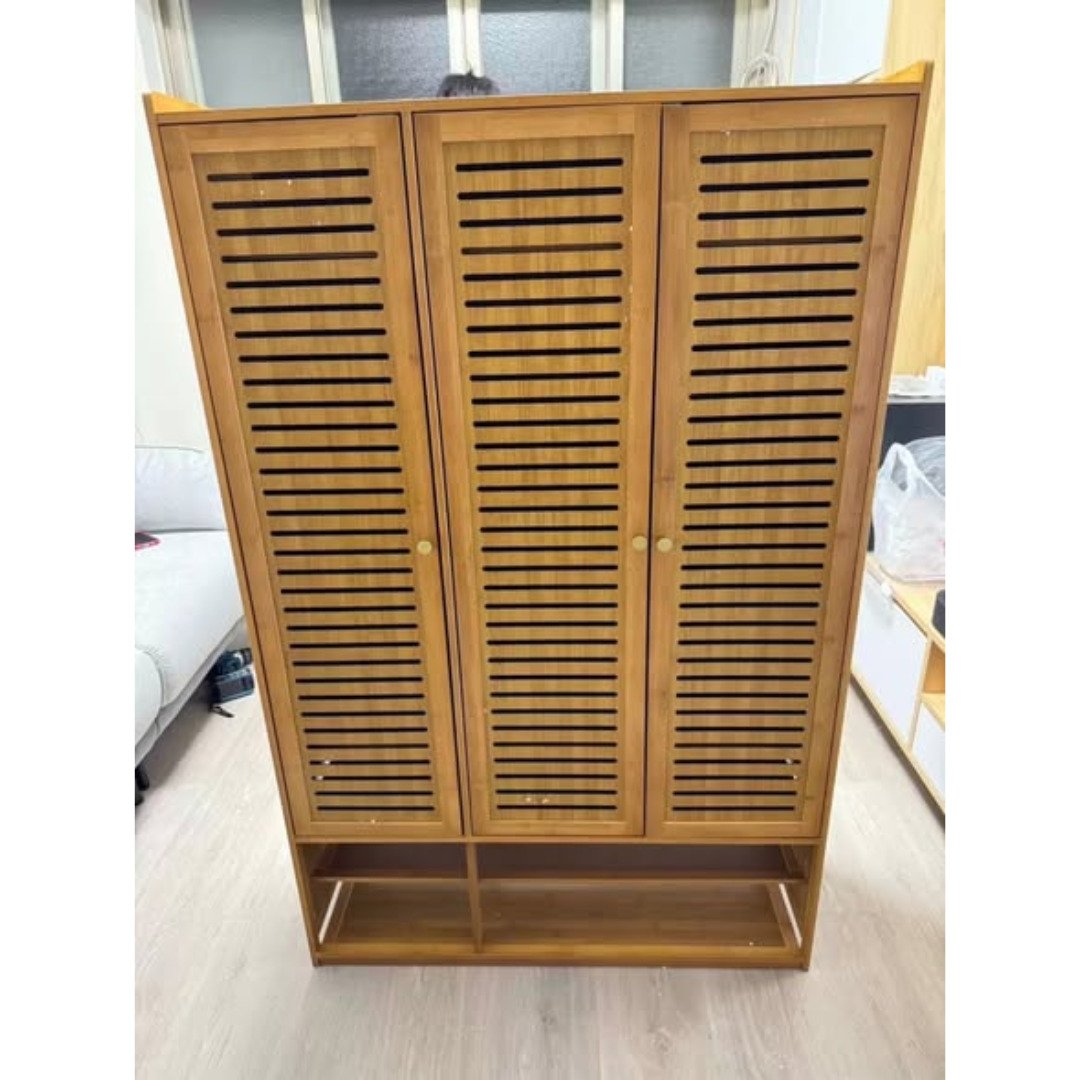 10-Tier Bamboo Shoe Cabinet