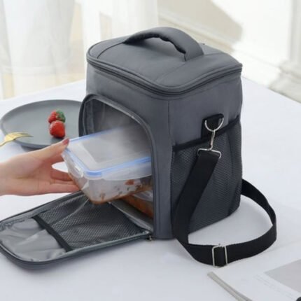 2 compartment Insulated Lunch Bag