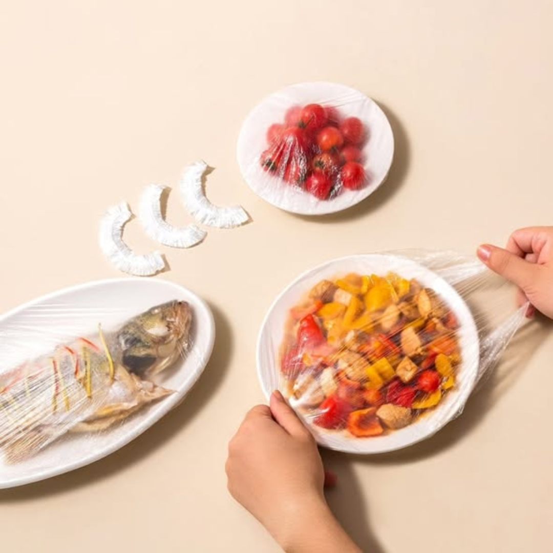 100 Pcs Reusable Food Storage Covers Bags