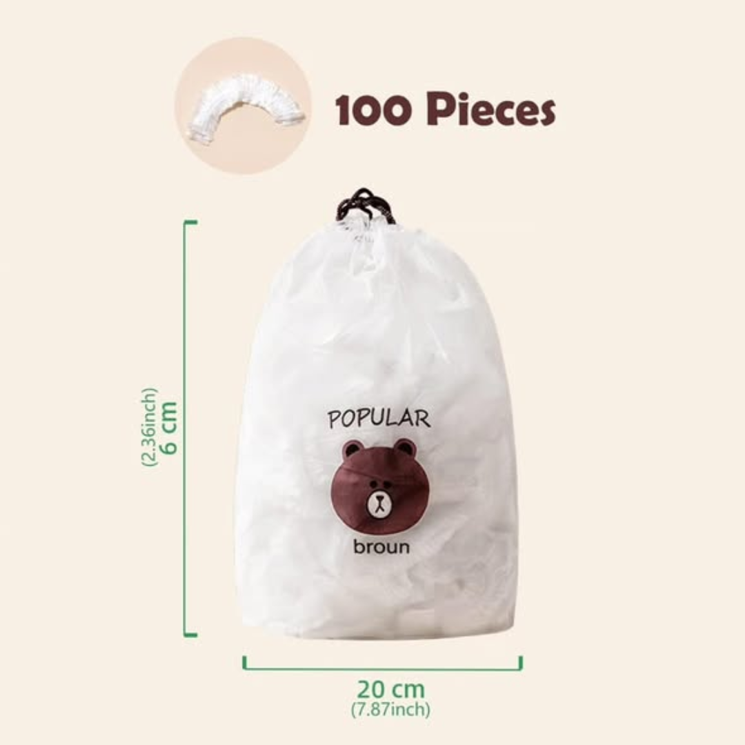 100 Pcs Reusable Food Storage Covers Bags