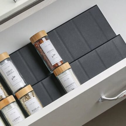 Spice drawer organizer rack