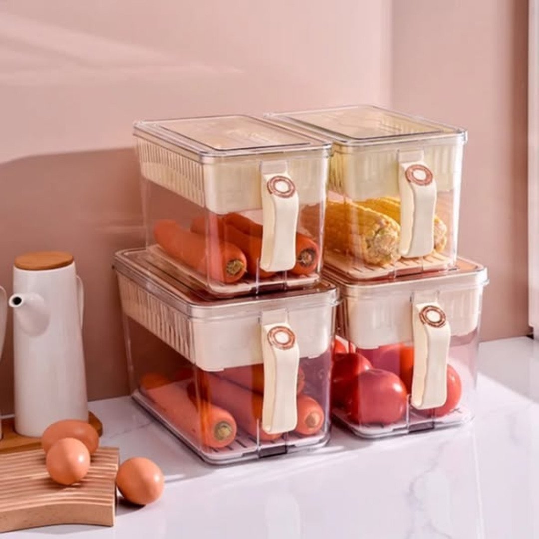 4L fridge storage with handle