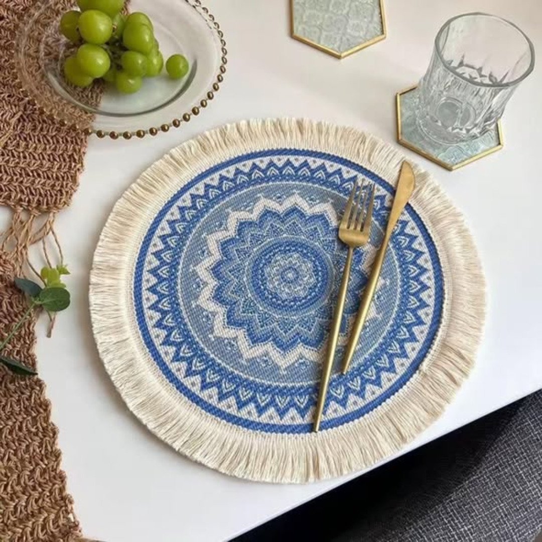 6Pcs Boho Style Jute Table Place Mats