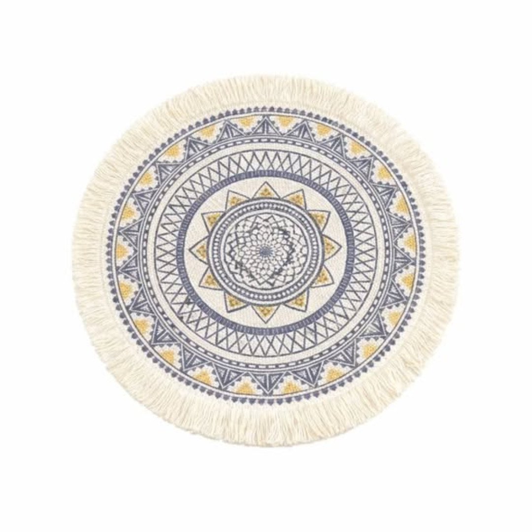 6Pcs Boho Style Jute Table Place Mats